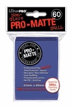 60 Deck Protector Sleeves Ultra Pro YuGiOh PRO MATTE SMALL BLUE Blu Bustine Protettive Buste