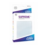 80 Sleeves Ultimate Guard SUPREME UX STANDARD White Frosted Bustine Protettive Bianco
