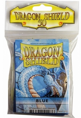 50 Deck Protector Sleeves Dragon Shield Magic STANDARD BLUE Blu Bustine Protettive Buste