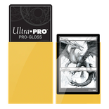 50 Deck Protector Sleeves Ultra Pro Magic PRO GLOSS YELLOW Giallo Bustine