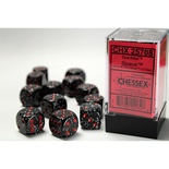 12 d6 Dice Chessex SPECKLED SPACE BLACK Dadi 25708