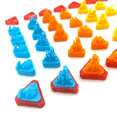 ARCS: Set 60x Token Città e Spazioporto 3D