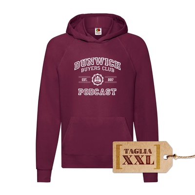 Felpa Hoodie - Dunwich Buyers Club DBC COLLEGE Bordeaux XXL