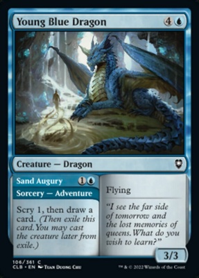 Young Blue Dragon // Sand Augury