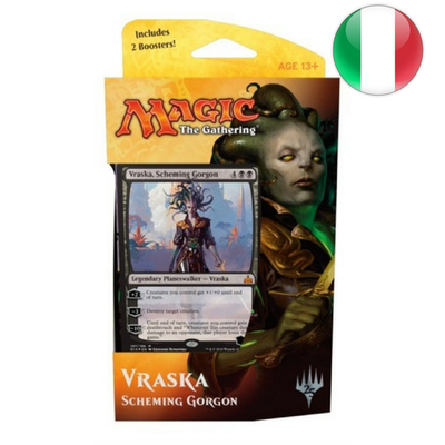 Mazzo Magic Planeswalker VRASKA GORGONE COSPIRATRICE Italiano Deck Rivals of Ixalan Intro Pack