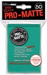 50 Deck Protector Sleeves Ultra Pro Magic PRO MATTE AQUA Verde Acqua Bustine Protettive Buste