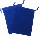 Cloth Dice Bag Large Chessex ROYAL BLUE Sacchetto di Stoffa per Dadi Grande Blu