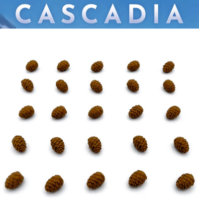 Cascadia: Set 25x Pigne 3D