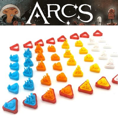 ARCS: Set 60x Token Città e Spazioporto 3D