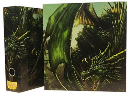 Album Dragon Shield SLIPCASE BINDER Green Art Dragon Raccoglitore Anelli con Cofanetto