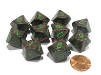10 d10 Dice Chessex SPECKLED EARTH 25110 Dadi MACULATO TERRA