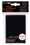 50 Deck Protector Sleeves Ultra Pro Magic STANDARD BLACK Nero Bustine Protettive