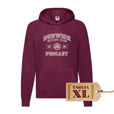 Felpa Hoodie - Dunwich Buyers Club DBC COLLEGE Bordeaux XL