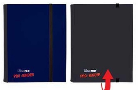 Album Ultra Pro PRO BINDER BLACK BLUE Nero Blu Raccoglitore 4 Tasche 20 Pagine