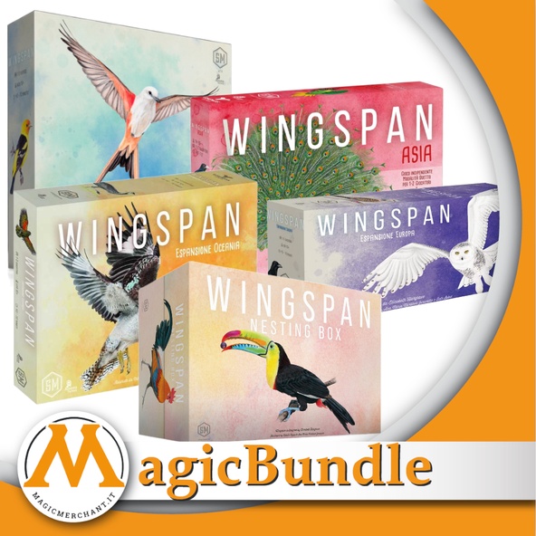 Wingspan - Bundle ALL-IN Base + Europa + Oceania + Asia + Nesting Box