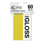 60 Sleeves Ultra Pro Small ECLIPSE GLOSS Lemon Yellow Bustine Protettive Giallo Limone