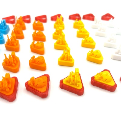 ARCS: Set 60x Token Città e Spazioporto 3D