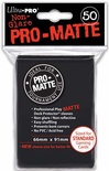 50 Deck Protector Sleeves Ultra Pro Magic PRO MATTE BLACK Nero Bustine Protettive Buste