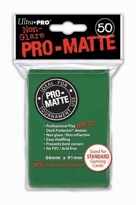 50 Deck Protector Sleeves Ultra Pro Magic PRO MATTE GREEN Verdi Bustine Protettive Buste