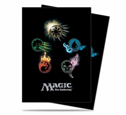 80 Deck Protector Sleeves Ultra Pro Magic MANA 4 ALL SYMBOLS Bustine Protettive Buste