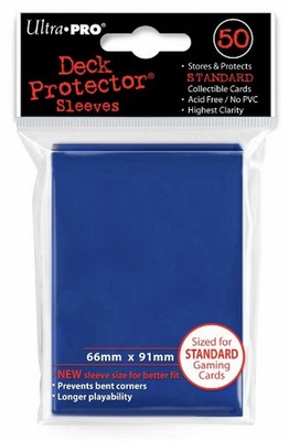 50 Deck Protector Sleeves Ultra Pro Magic STANDARD BLUE Blu Bustine Protettive Buste