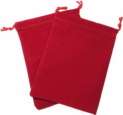 Cloth Dice Bag Large Chessex RED Sacchetto di Stoffa per Dadi Grande Rosso