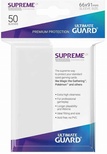 50 Sleeves Ultimate Guard SUPREME UX STANDARD White Bustine Protettive Bianco