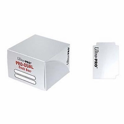 PRO DUAL 120 Deck Box Ultra Pro Magic WHITE Bianco Porta Mazzo Scatola Carte