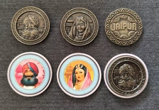 Jaipur: 3x Monete in Metallo Premium
