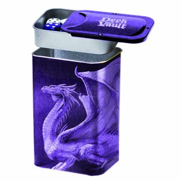 Deck Vault Ultra Pro Magic NESTING PURPLE DRAGON Porta Mazzo Metallo Scatola Box