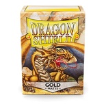 100 Sleeves Dragon Shield Standard MATTE GOLD Bustine Protettive Oro