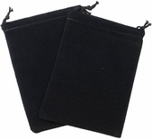 Cloth Dice Bag Large Chessex BLACK Sacchetto di Stoffa per Dadi Grande Nero
