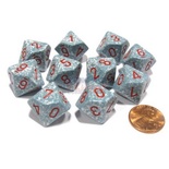 10 d10 Dice Chessex SPECKLED AIR 25100 Dadi MACULATO CIELO