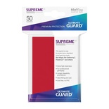 50 Sleeves Ultimate Guard SUPREME UX STANDARD Red Bustine Protettive Rosso