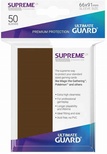 50 Sleeves Ultimate Guard SUPREME UX STANDARD Brown Bustine Protettive Marrone