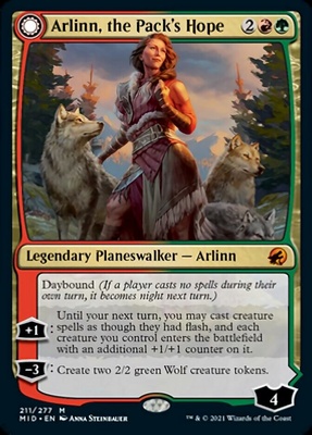 Arlinn, the Pack's Hope // Arlinn, the Moon's Fury