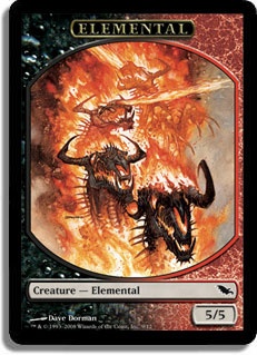 [Elemental Token] (Black/Red)